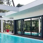 California Piscine Chauffee 14x4m Moulleau Abatilles 10 Pers Vila *