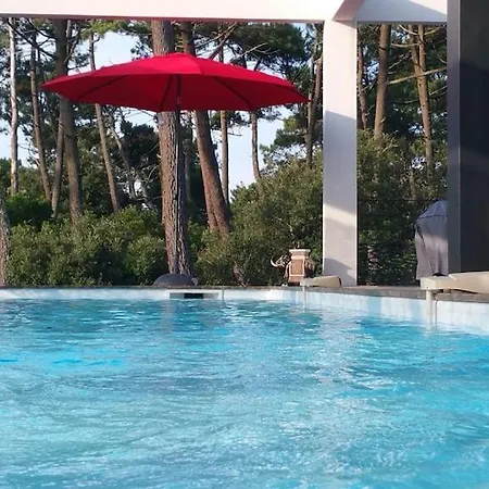 California Piscine Chauffee 14x4m Moulleau Abatilles 10 Pers Willa Arcachon