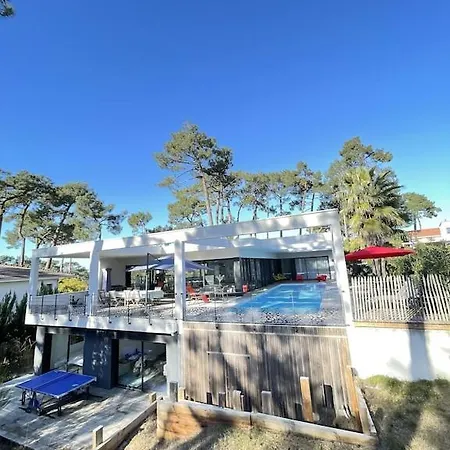 Willa California Piscine Chauffee 14x4m Moulleau Abatilles 10 Pers