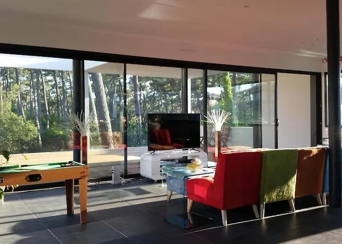California Piscine Chauffee 14x4m Moulleau Abatilles 10 Pers Villa Arcachon